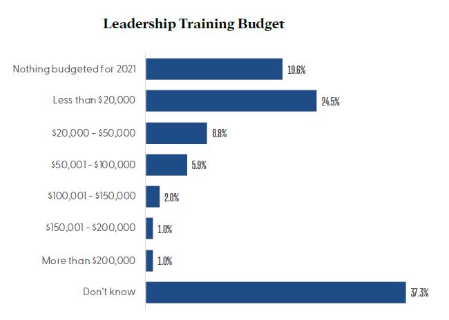 Leadership Training Budget Chart - HealthStream Survey