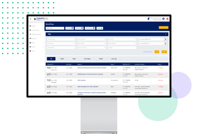 CredentialMyDoc software screenshot