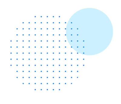 Circle of dots illustration