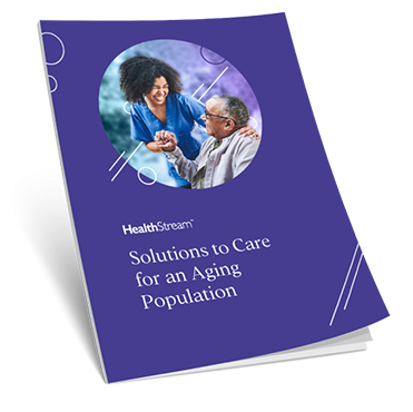 Elderly man on cover of catalog - HealthStream