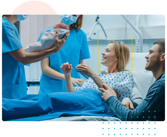 Woman with baby in hospital - ALS OB HealthStream