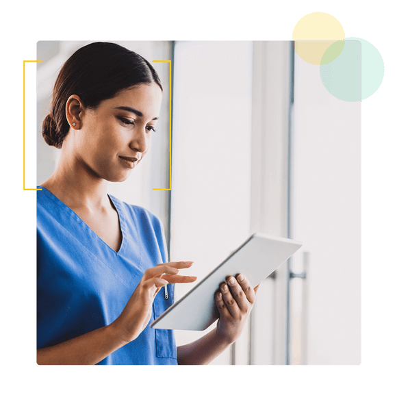Nurse looking at a Tablet - CE Unlimited by HealthStream