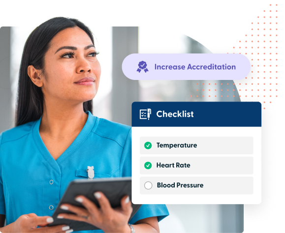 Nurse with clipboard