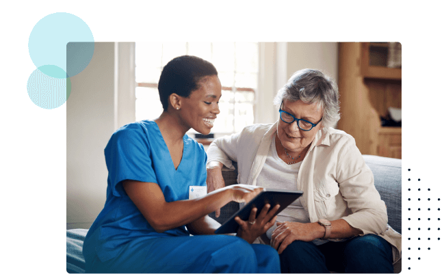 Why is CQI important in healthcare - Nurse with patient