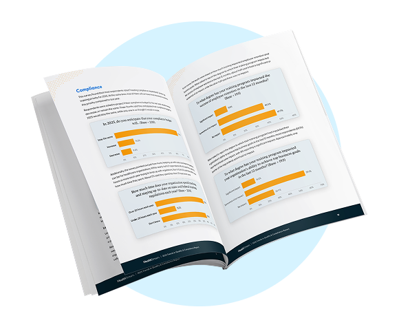 Mockup of trends in quality and compliance report