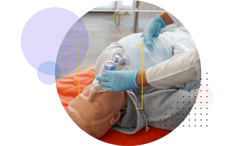Resuscitation Training with manikin - HealthStream