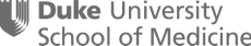 Duke School of Medicine logo grayscale