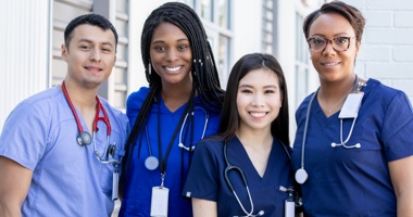 Diverse group of medical professionals - HealthStream&#39;s Diversity, Equity &amp; Inclusion Solution